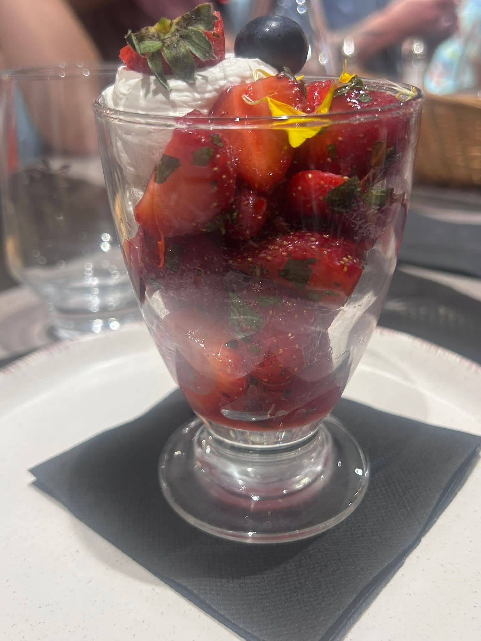 Dessert aux fruits de l’Auberge de la Vanne